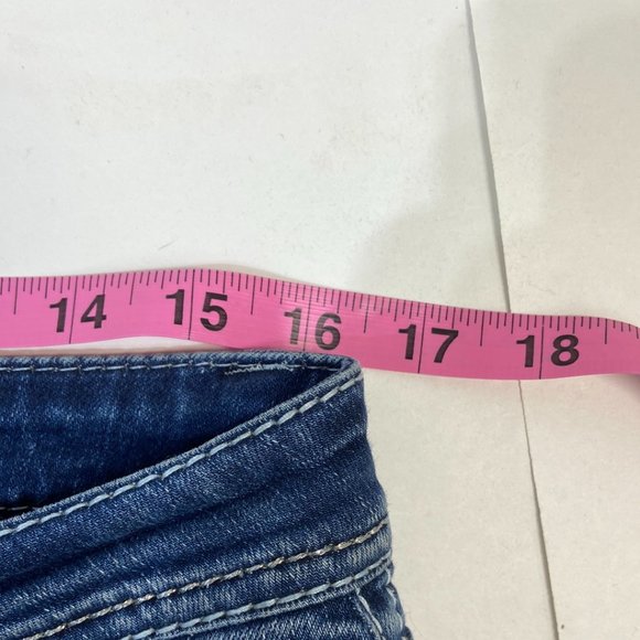 Grace in LA Women's Flared Denim Jeans Dark Washed - Size 30 - Picture 6 of 7